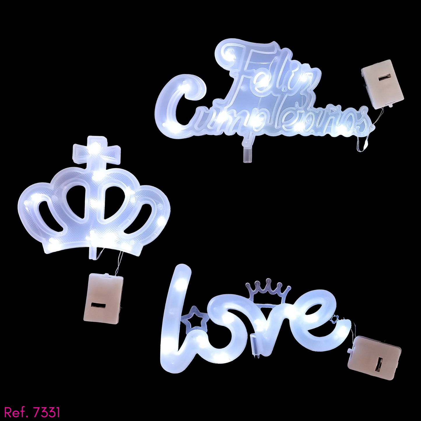 Figura plastica con luz