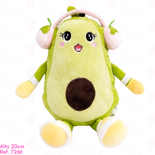 Aguacate con auriculares / 20cm