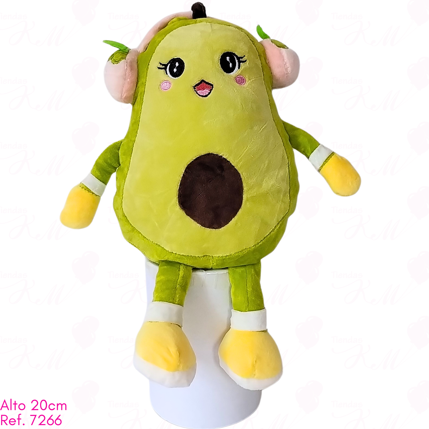 Aguacate con auriculares / 20cm