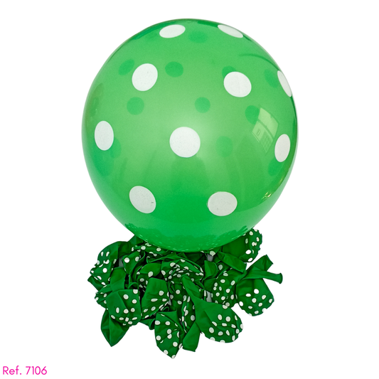 Globo polca R12 unicolor x 20