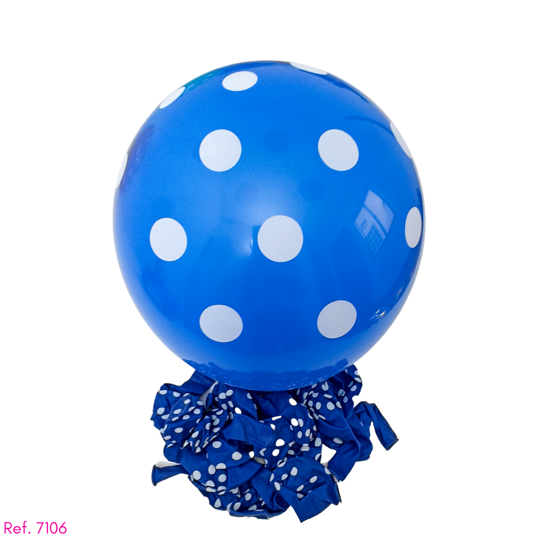 Globo polca R12 unicolor x 20