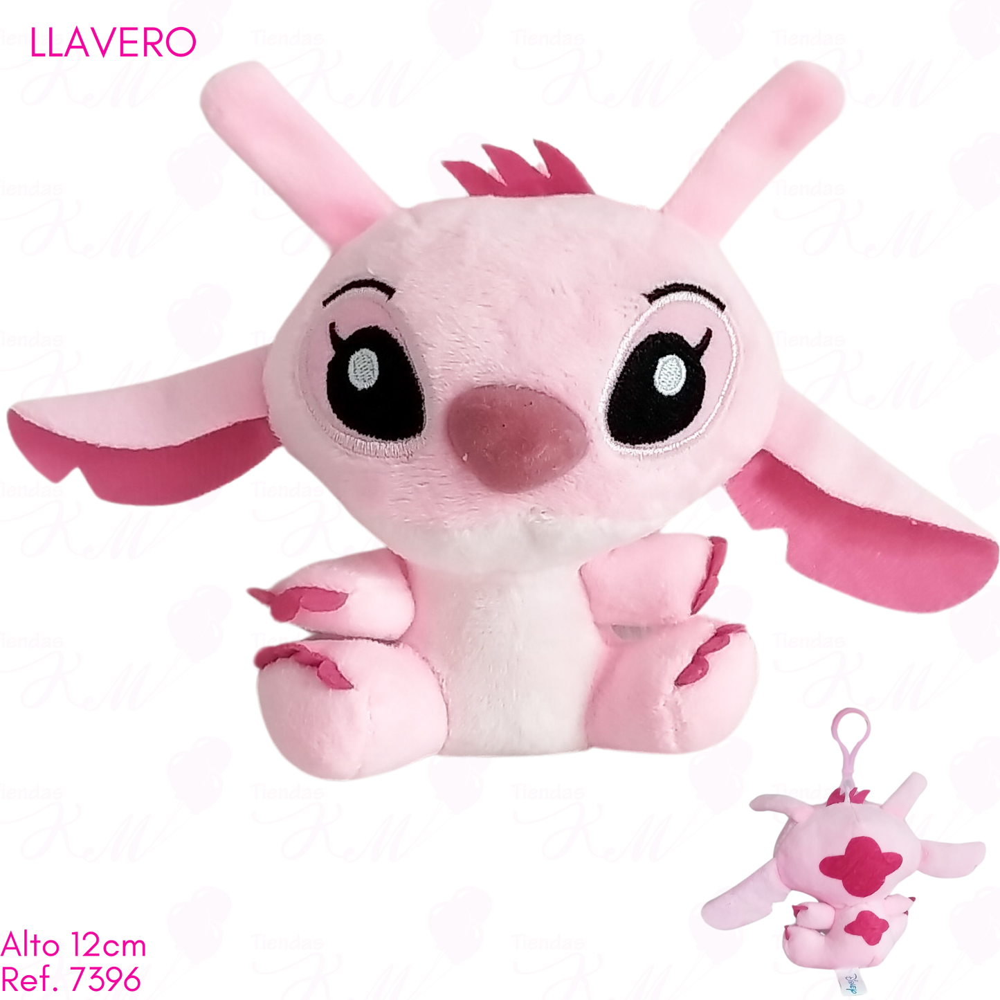 Llaveros de Stitch y Angela / 12cm