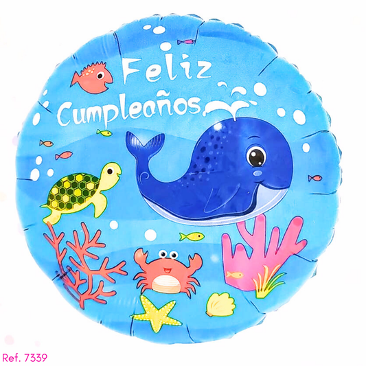 Metalizado infantil 18" feliz cumpleaños