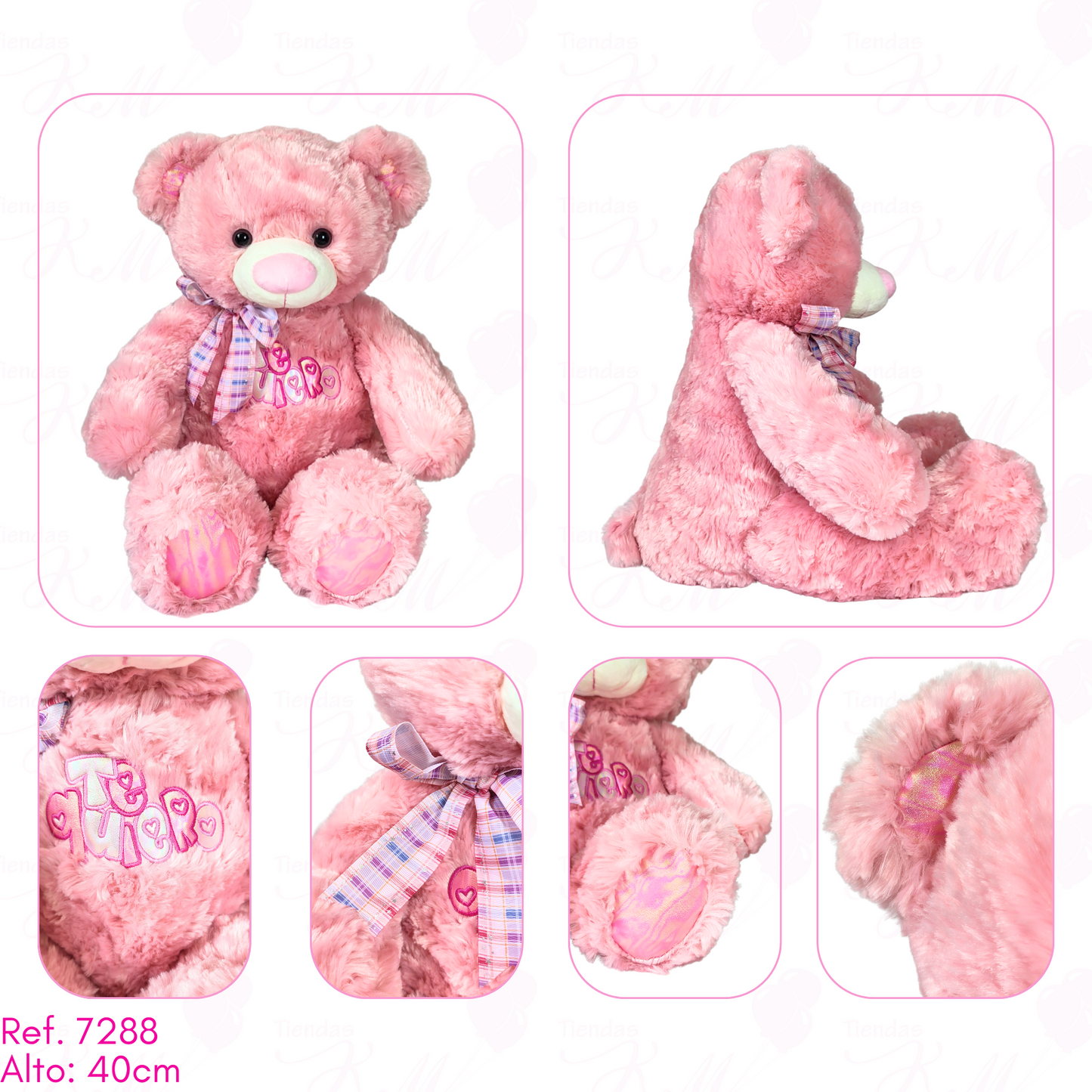 oso rosado te quiero / 40cm