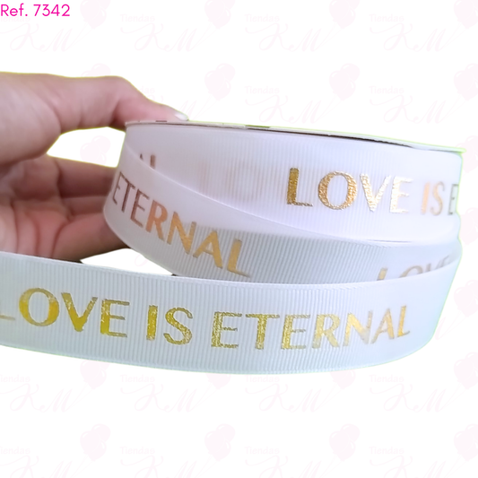 Cinta satin love is eternal 2.5cm x 30M