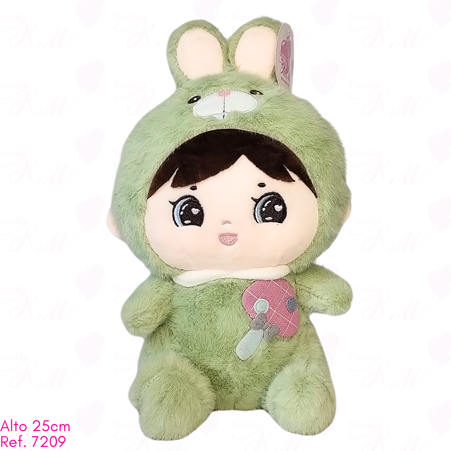 Muñeca con disfraz de conejo / 25cm