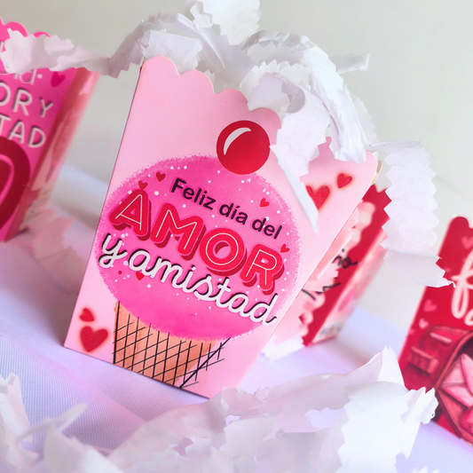 Paq. X 12 caja ancheta amor y amistad