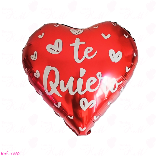 Paquete x 10 globos metalizados 18" de amor