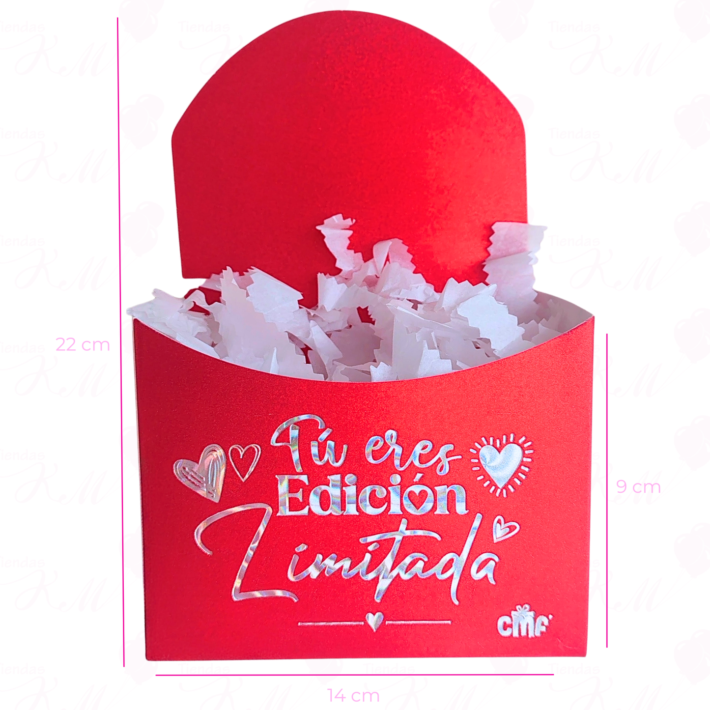 Caja ancheta mediana con respaldo X 6