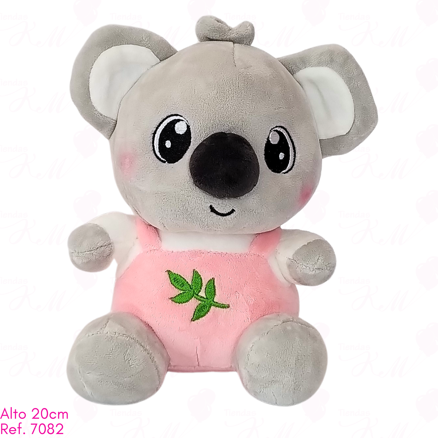Koala con overol de ramita / 20cm