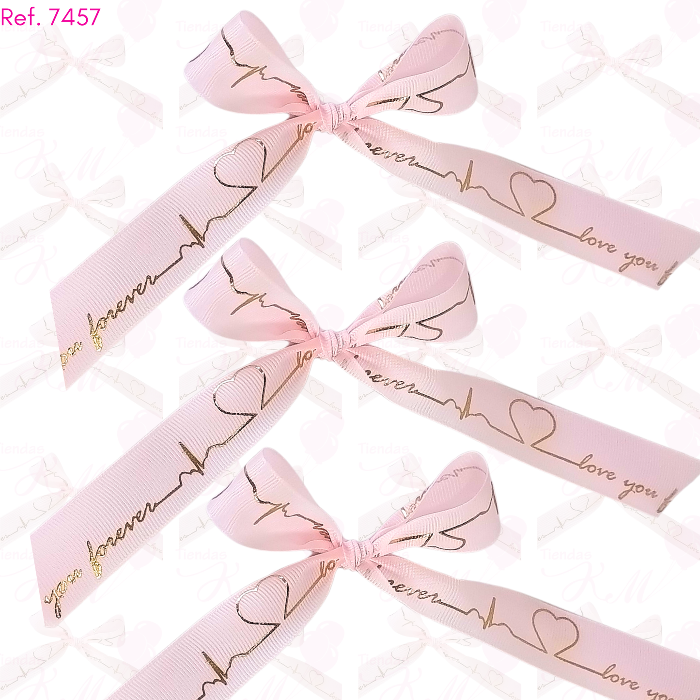 Cinta love you for ever linea corazon x 33 metros