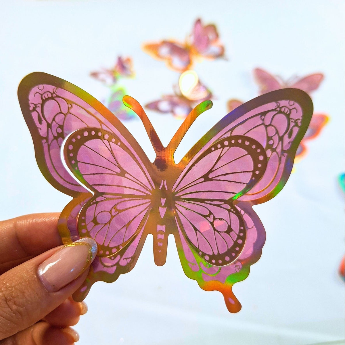 Mariposa doble color X 12 unidades