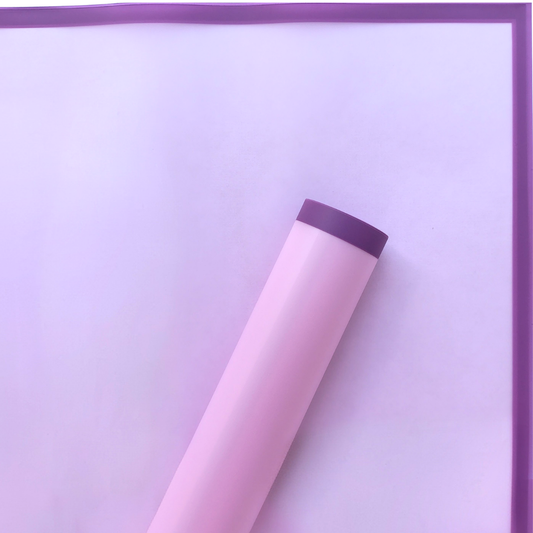 Papel coreano fondo traslucido y borde solido x 20 pliegos