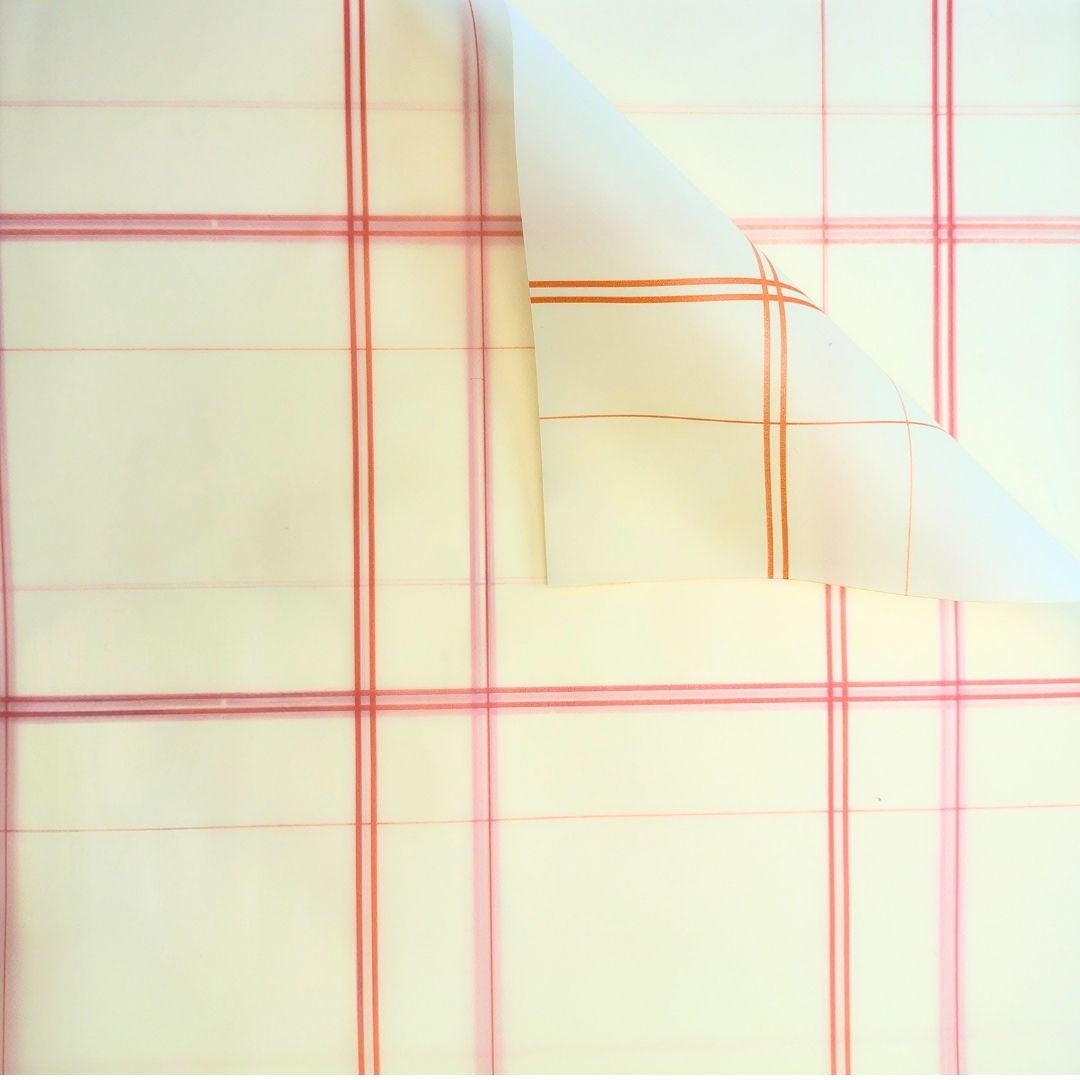 Papel coreano traslúcido de cuadros