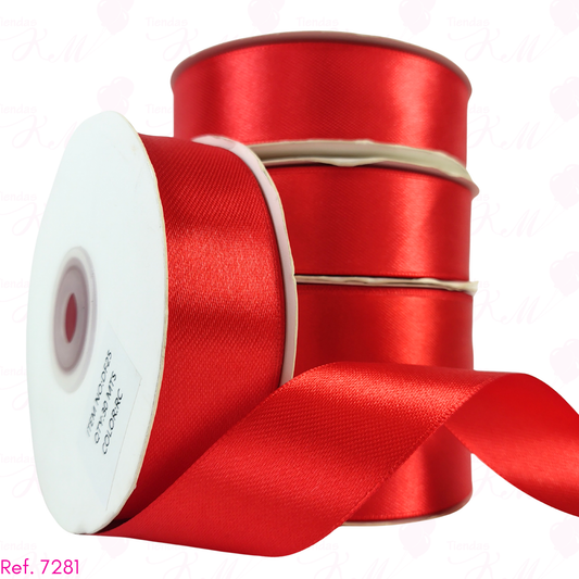 Cinta tela satin 2.5cm x 30 metros
