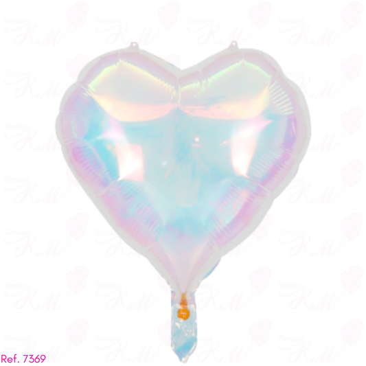 Paquete x 6 estrella/corazon tornasol 10"