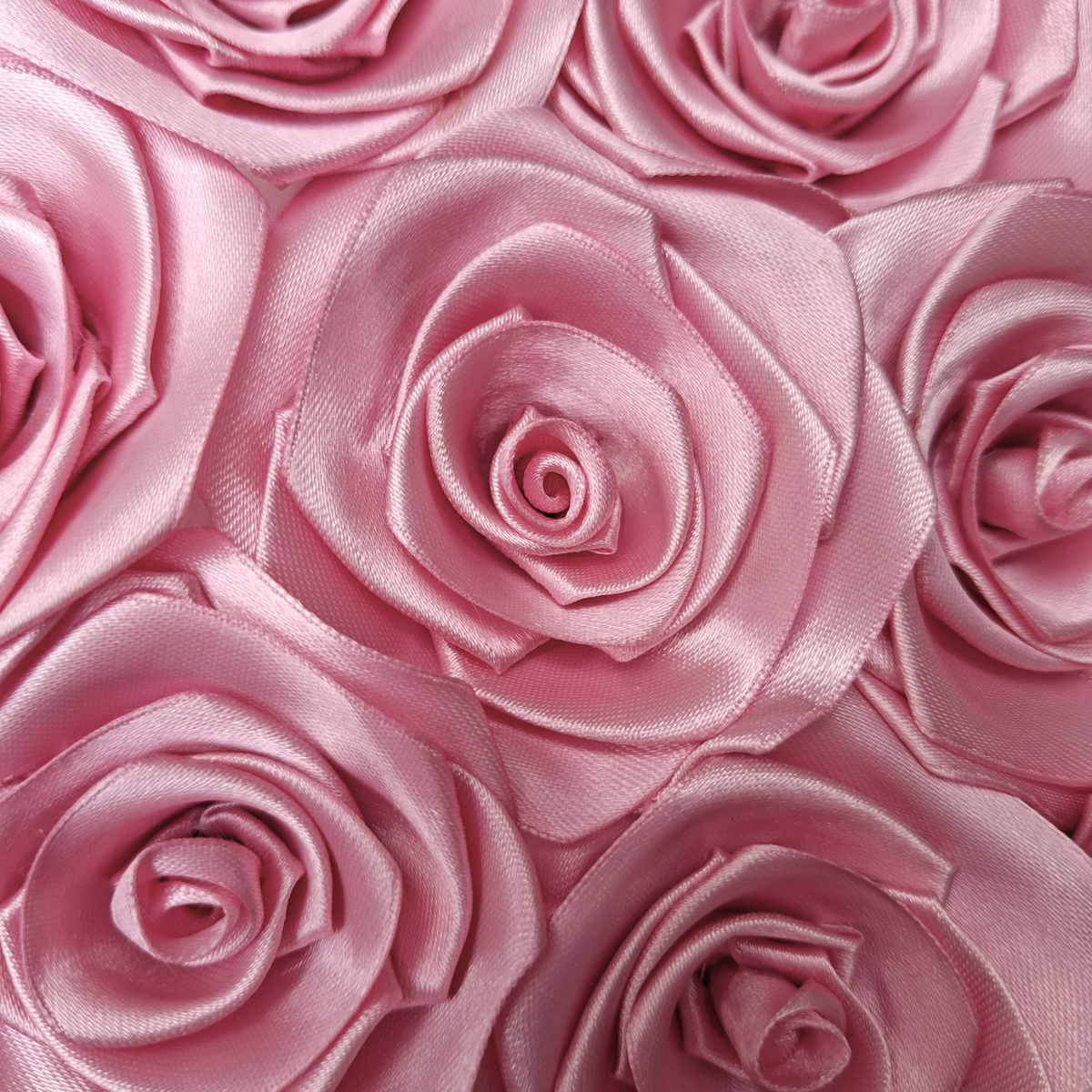 Paquete x 10 rosas en tela terminadas