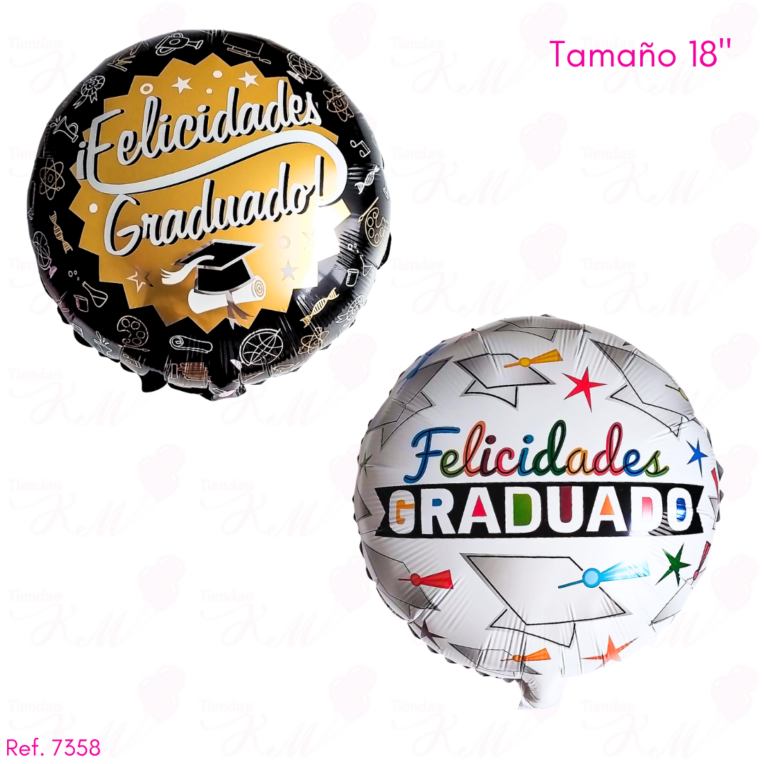 Paquete x 6 metalizados 18" de grados