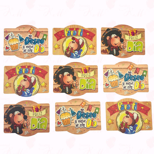 Toppers x 10 surtidos