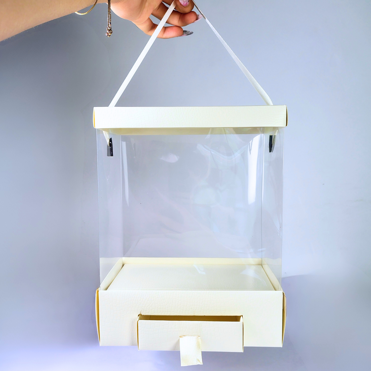 Caja acetato con cofre grande