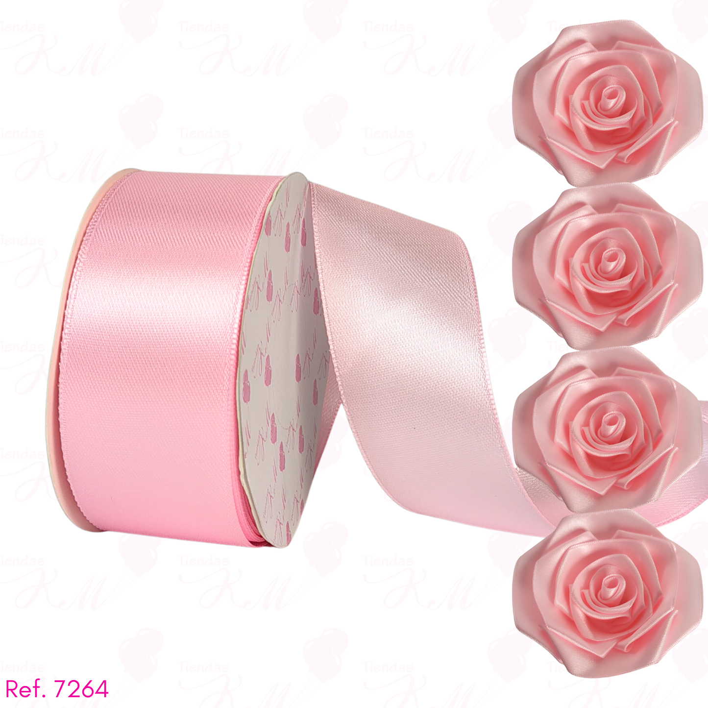 Cinta satin 4cm doble cara por 30 metros