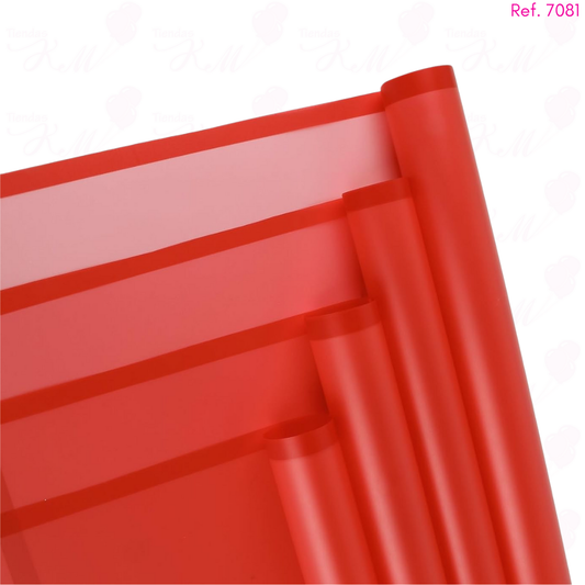 Papel coreano fondo traslucido y borde solido x 20 pliegos