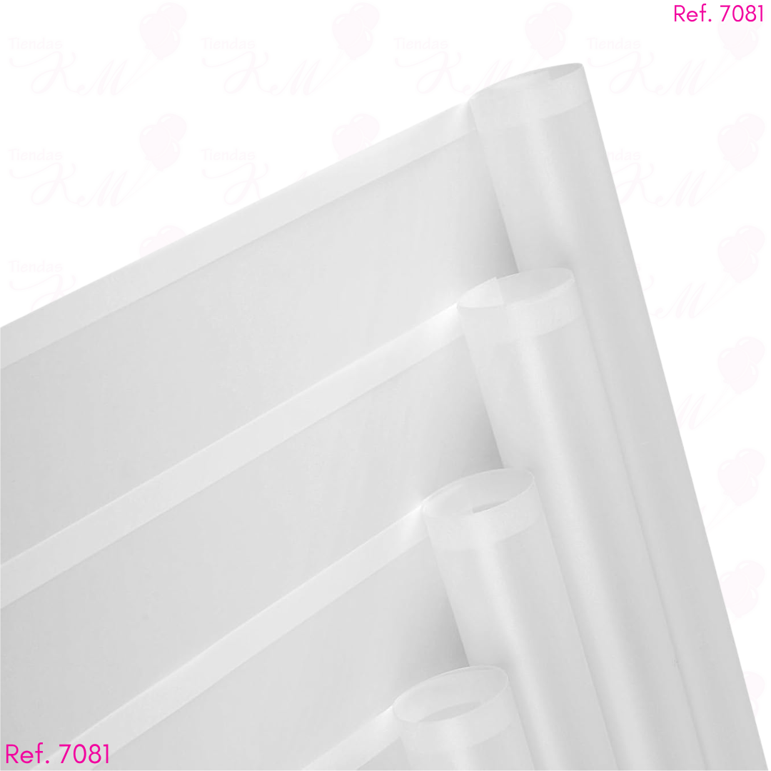 Papel coreano fondo traslucido y borde solido x 20 pliegos