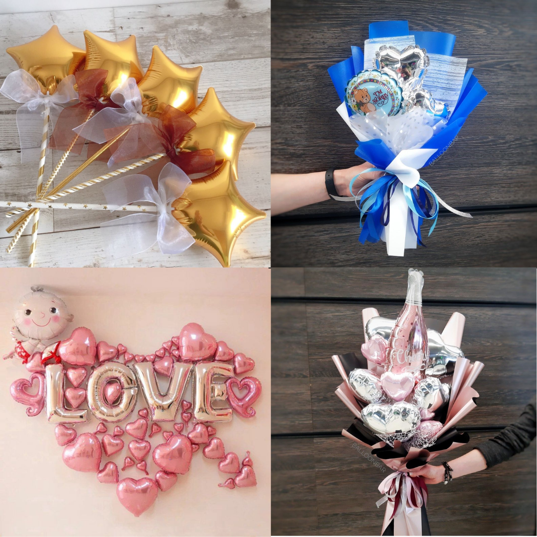 Paquete x6 estrellas metalizadas 5" fondo entero