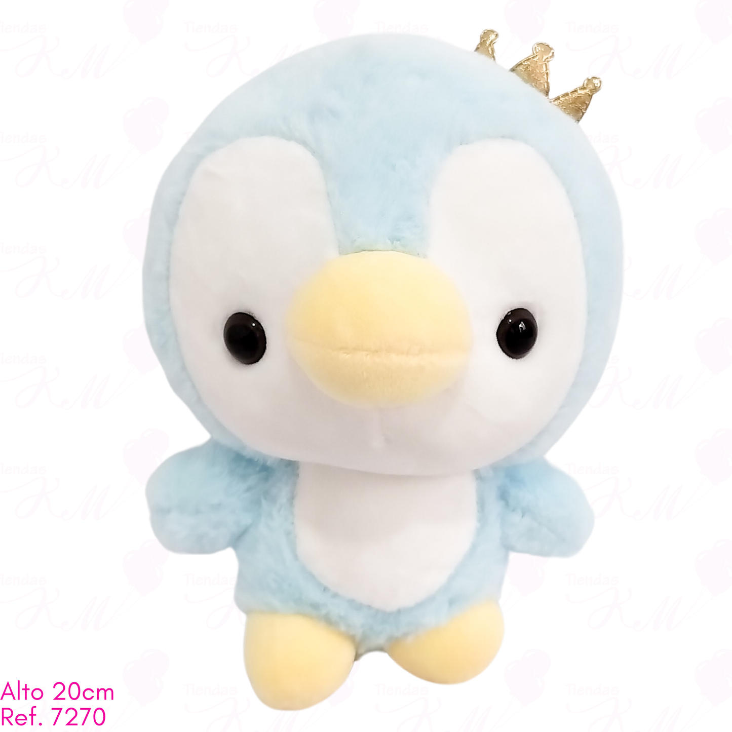 Pingüino bebé con corona / 20cm