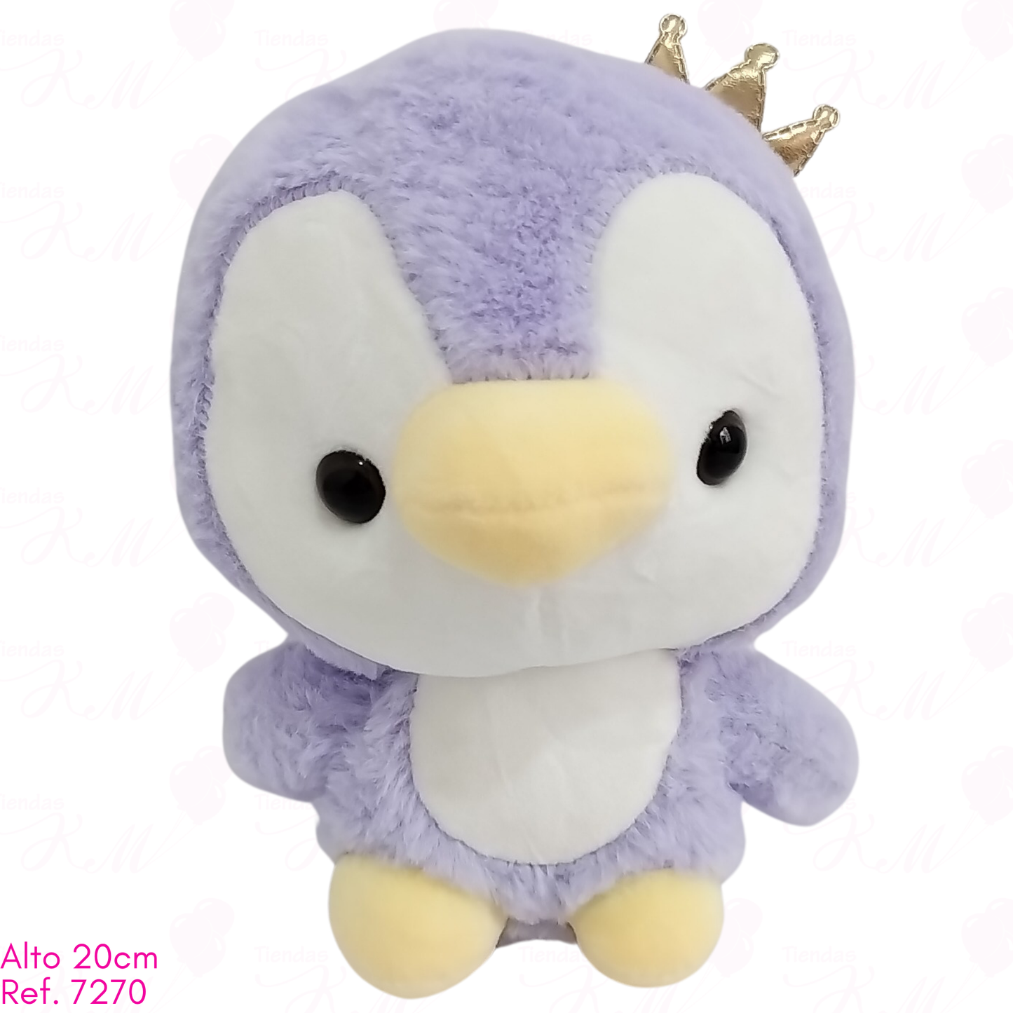 Pingüino bebé con corona / 20cm