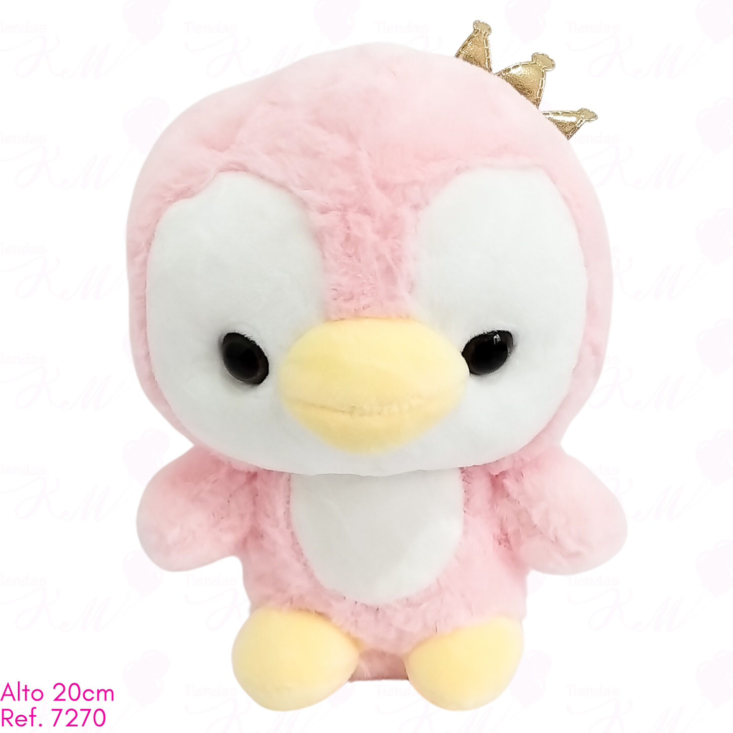 Pingüino bebé con corona / 20cm