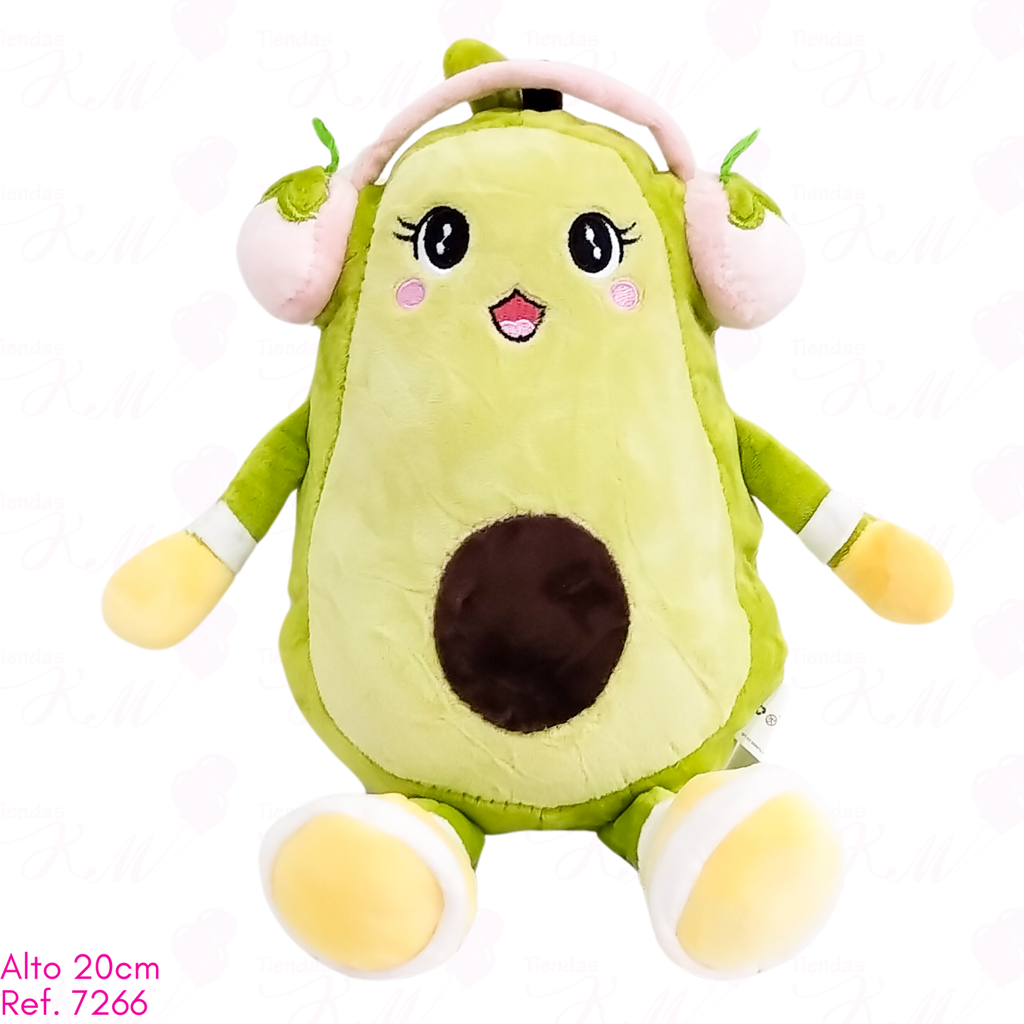 Aguacate con auriculares / 20cm