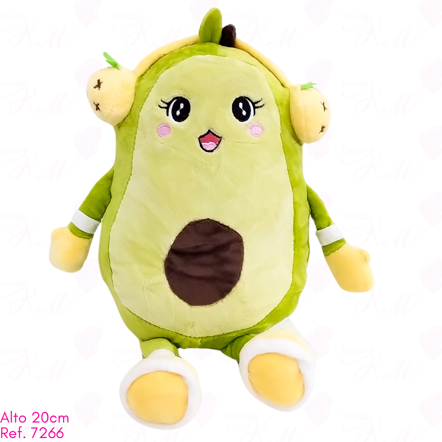 Aguacate con auriculares / 20cm