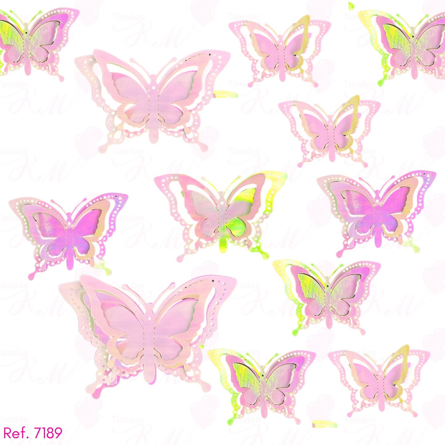 Mariposa 3D X 12 unidades