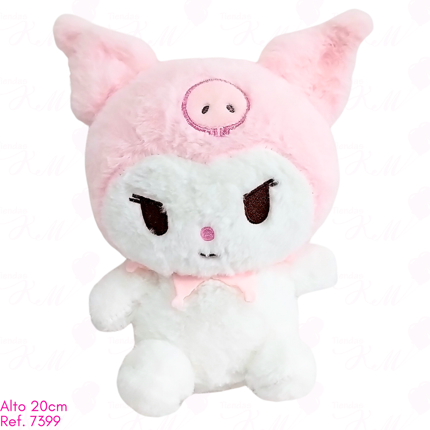 Kuromi peluda sencilla colores / 20cm