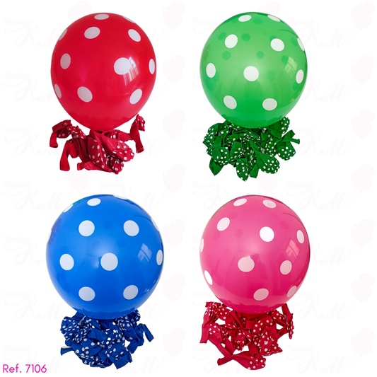 Globo polca R12 unicolor x 20