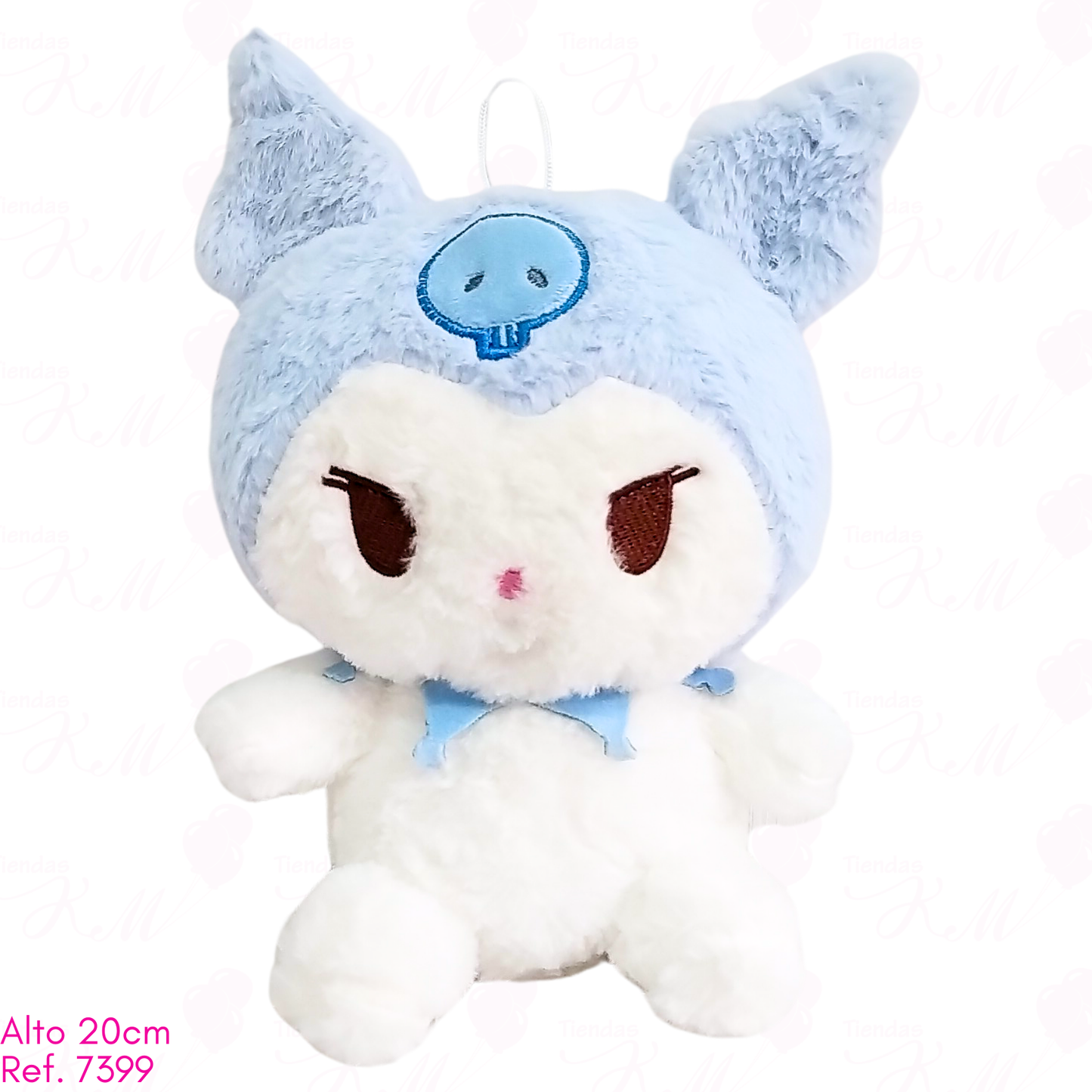 Kuromi peluda sencilla colores / 20cm