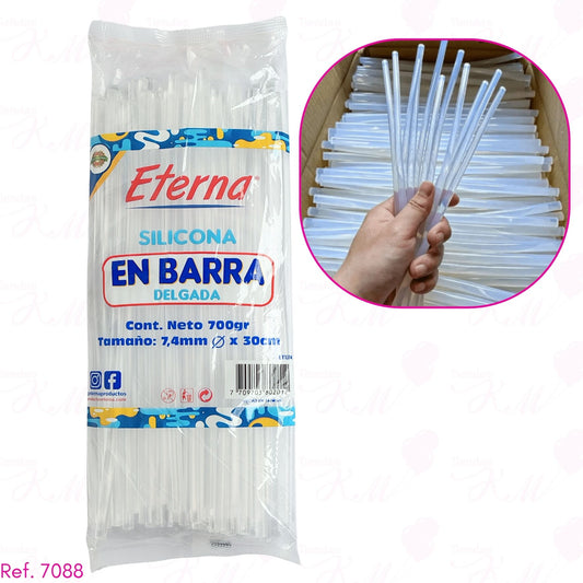 silicona en barra delgada