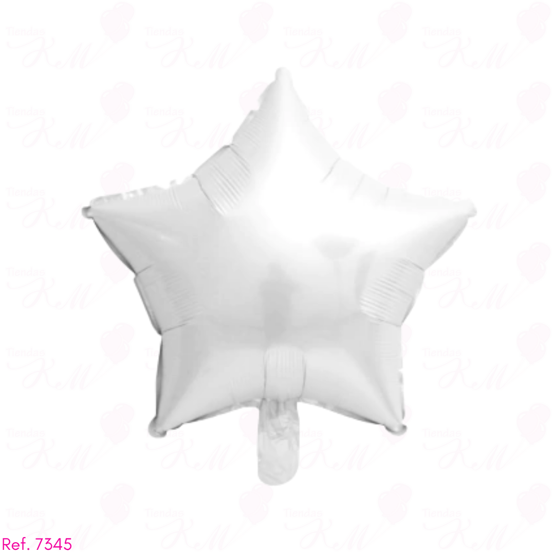 Paquete x6 estrellas metalizadas 5" fondo entero