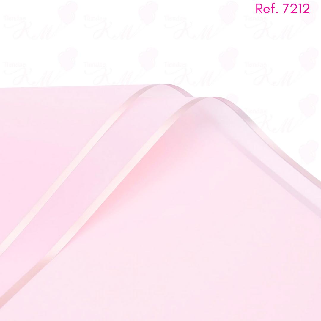 Papel coreano borde dorado traslucido x 20 pliegos