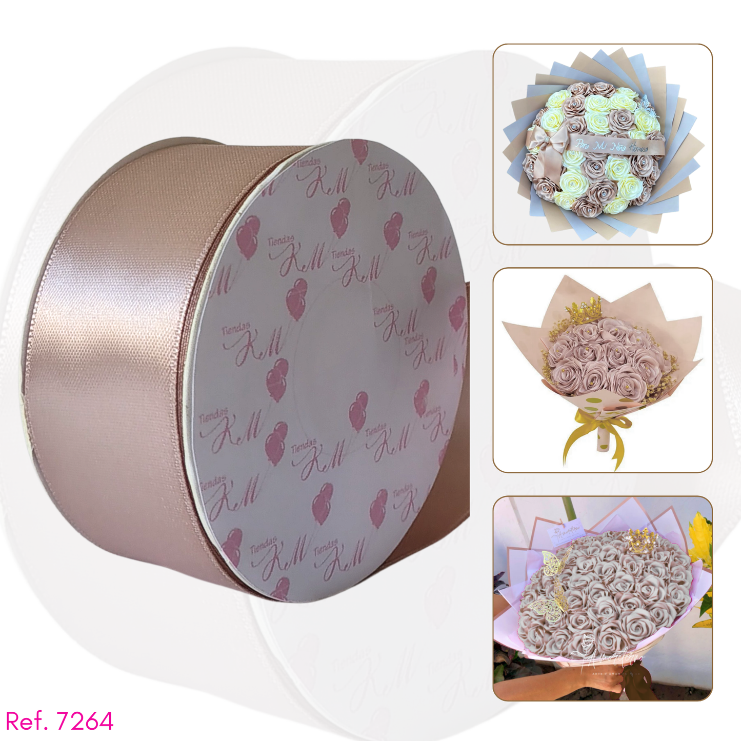 Cinta satin 4cm doble cara por 30 metros