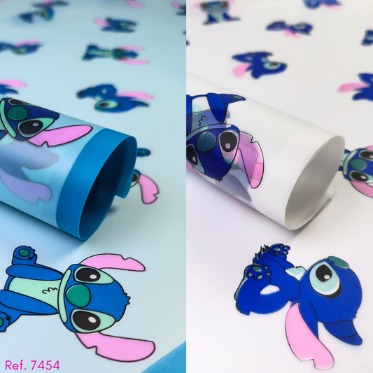 Papel coreano stitch x 20 pliegos