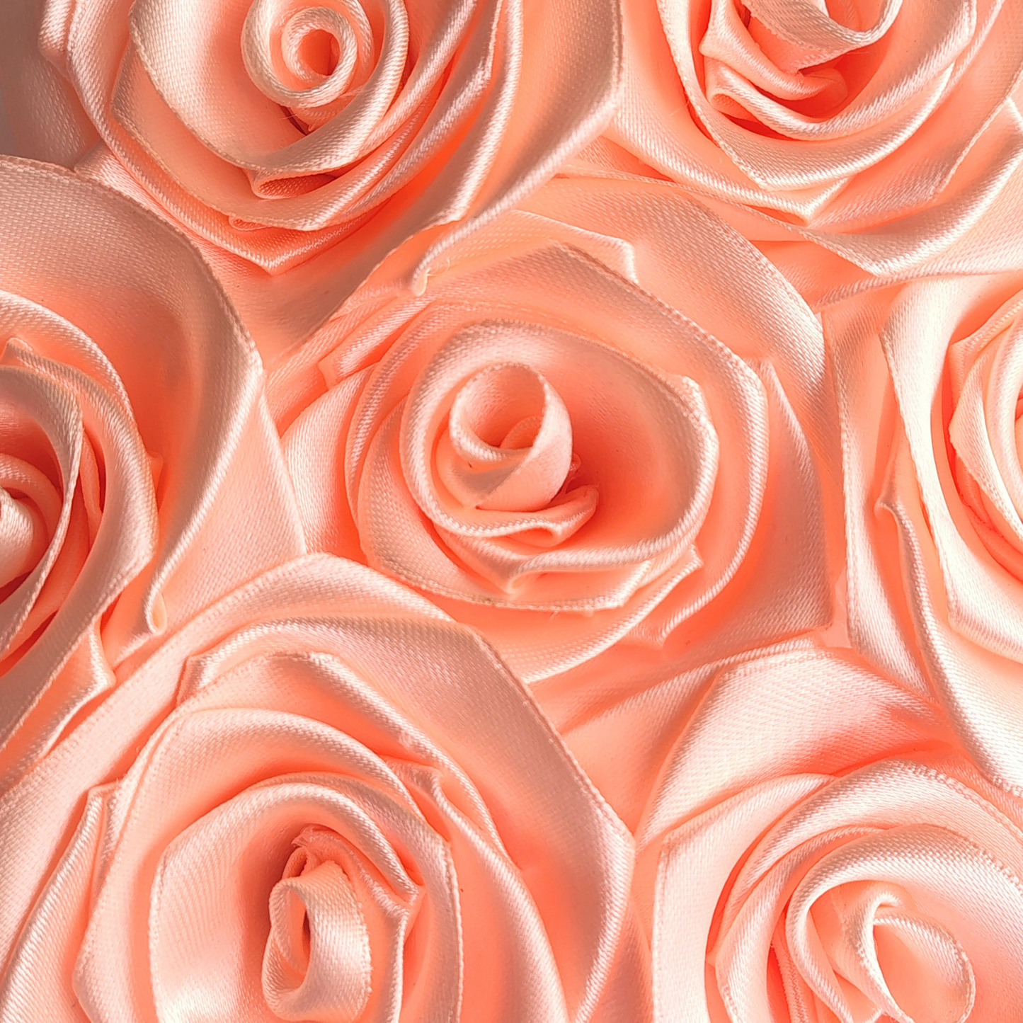 Paquete x 10 rosas en tela terminadas