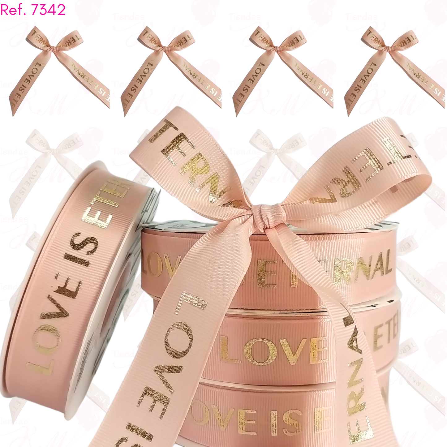 Cinta satin love is eternal 2.5cm x 30M