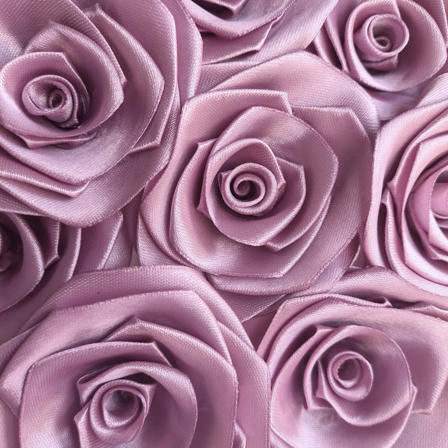 Paquete x 10 rosas en tela terminadas