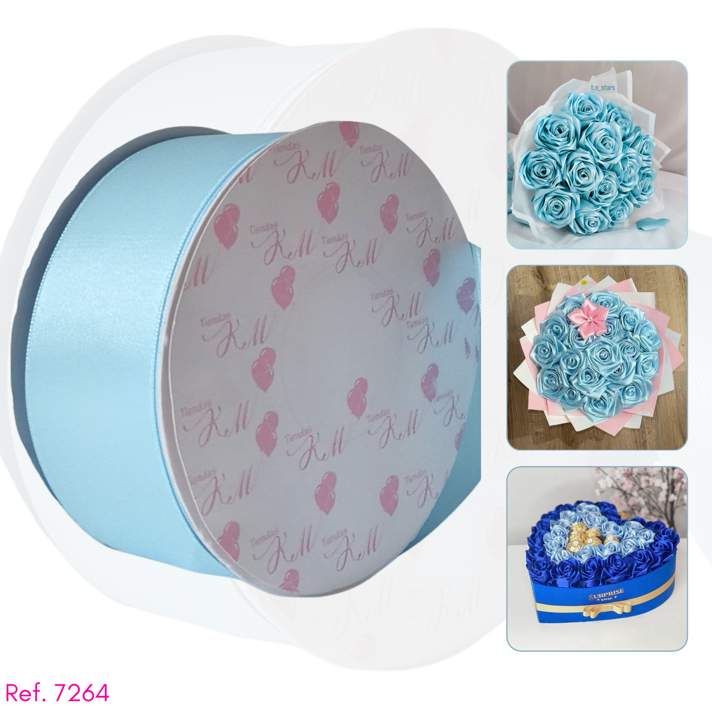 Cinta tela satinada de 4cm x 30 metros