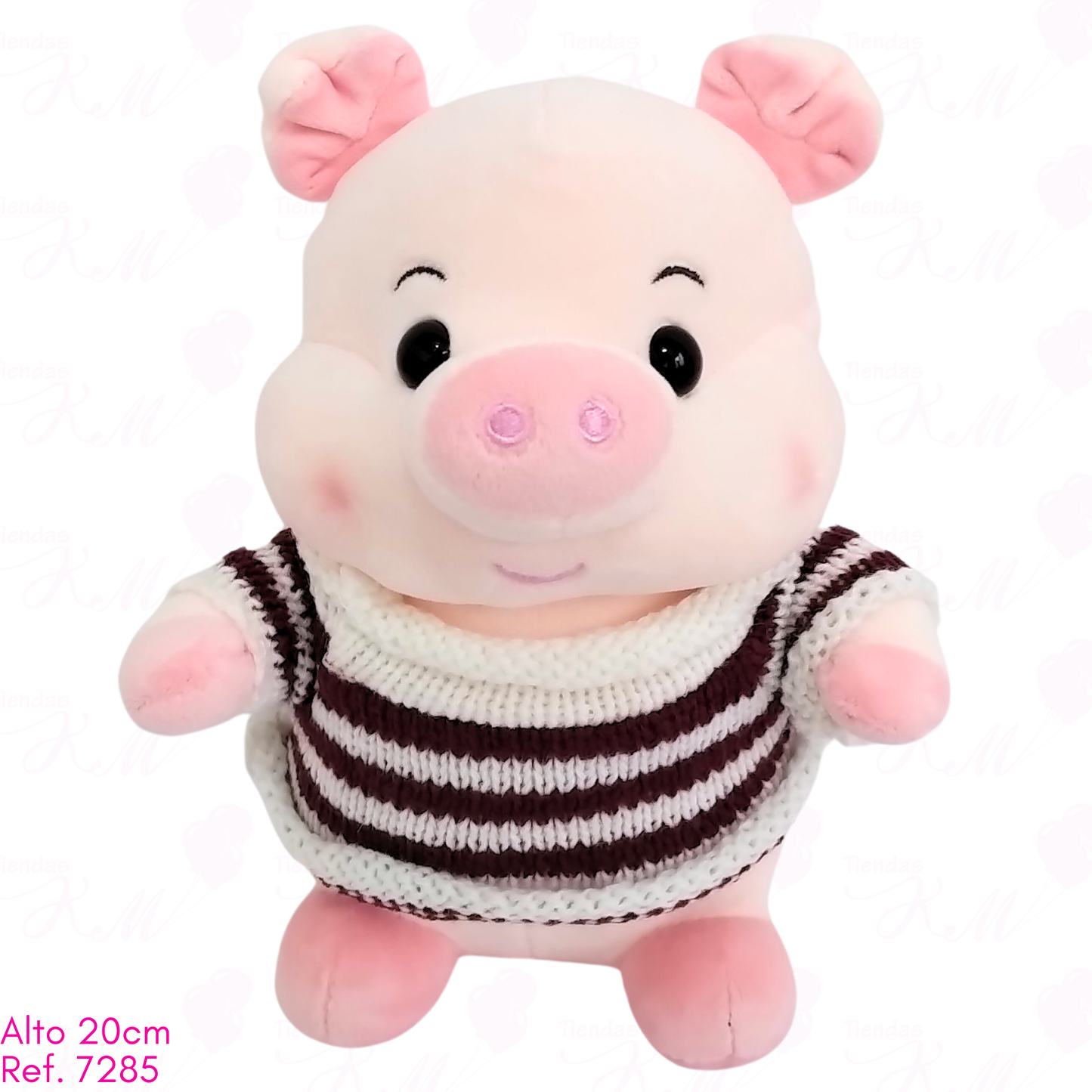 Cerdito con buzo de lana / 20cm