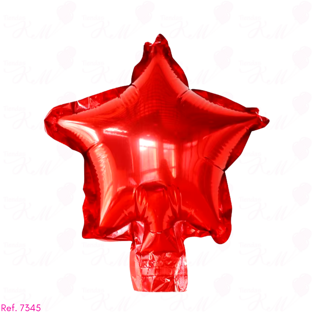 Paquete x6 estrellas metalizadas 5" fondo entero