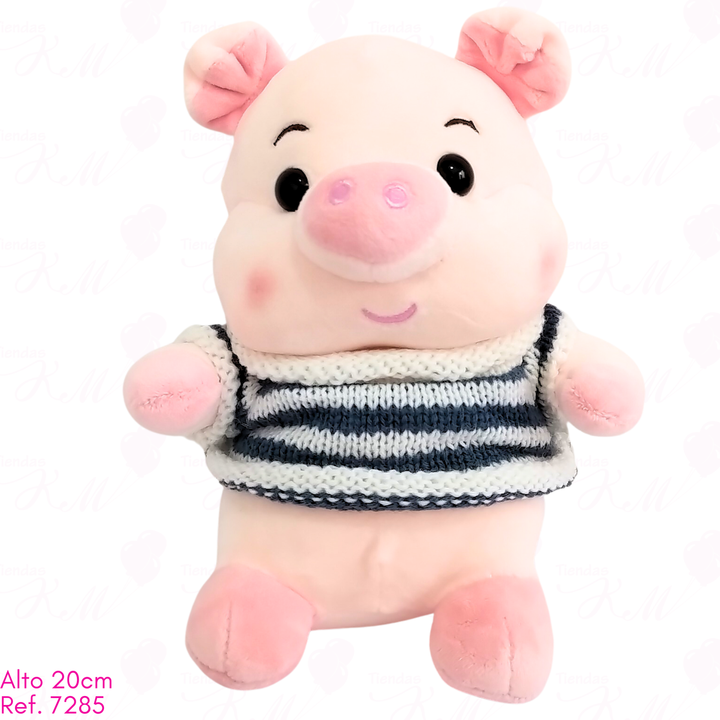 Cerdito con buzo de lana / 20cm