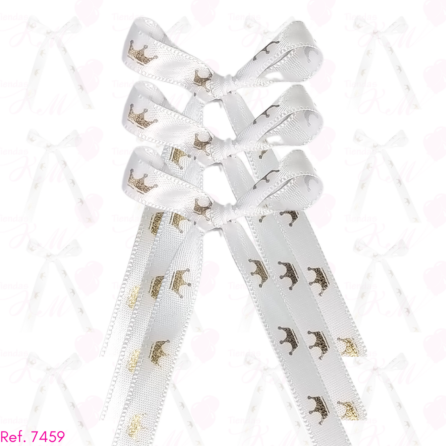 Cinta 1cm de coronitas doradas x 33 metros